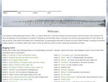 Tablet Screenshot of mynewenglandancestors.com